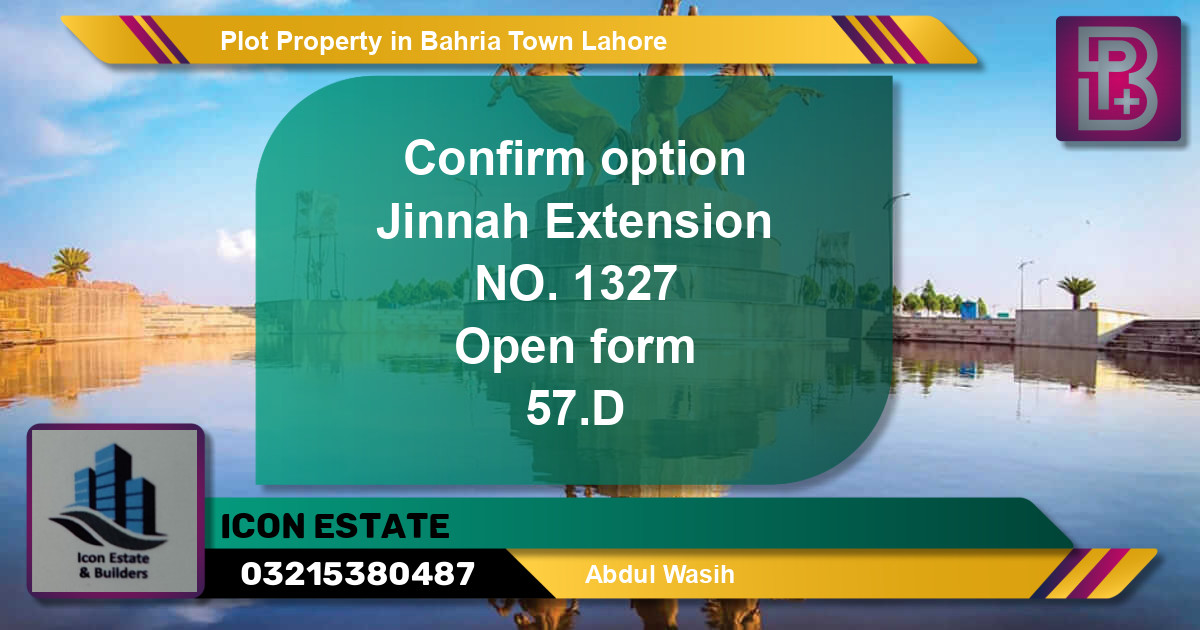 Residential Plot for Sale in Bahria Town, Lahore - (BP-63286)