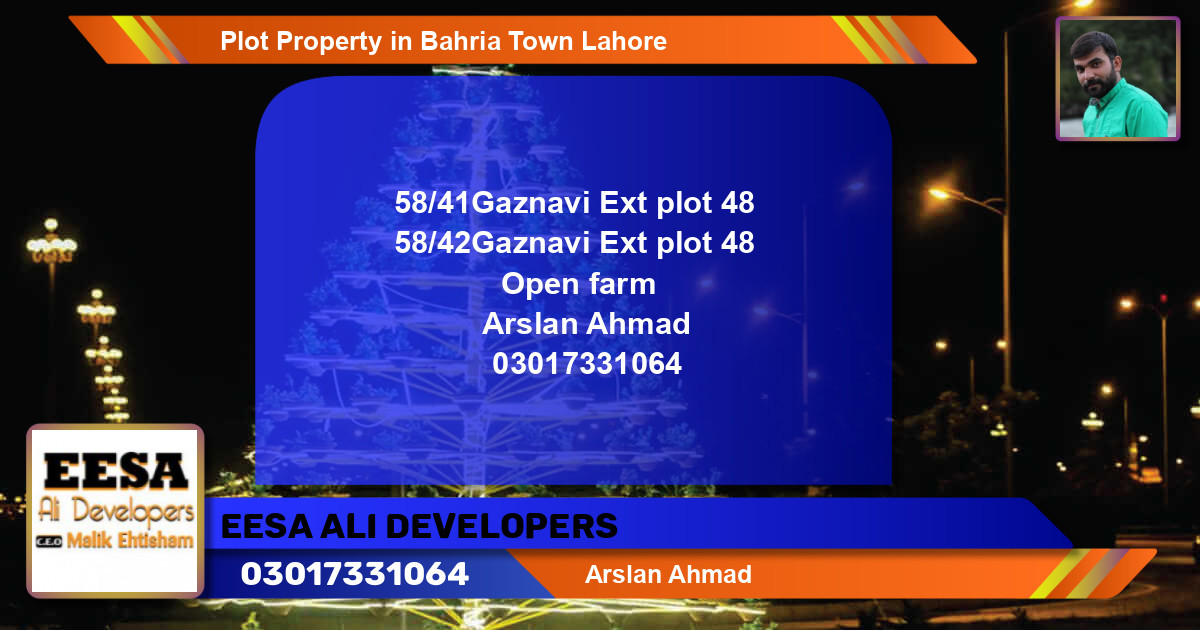 Residential Plot for Sale in Bahria Town, Lahore - (BP-63422)