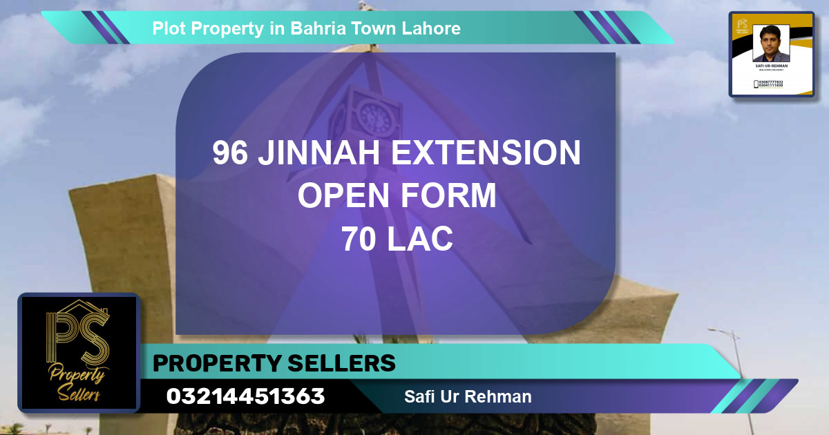 Residential Plot for Sale in Bahria Town, Lahore - (BP-63456)