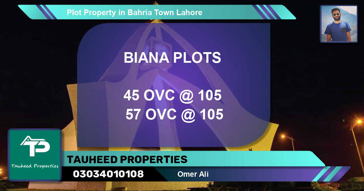 Residential Plot for Sale in Bahria Town, Lahore - (BP-63458)