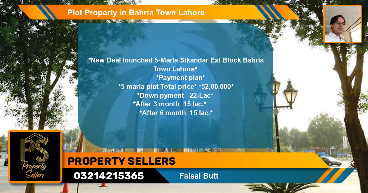 Residential Plot for Sale in Bahria Town, Lahore - (BP-63497)