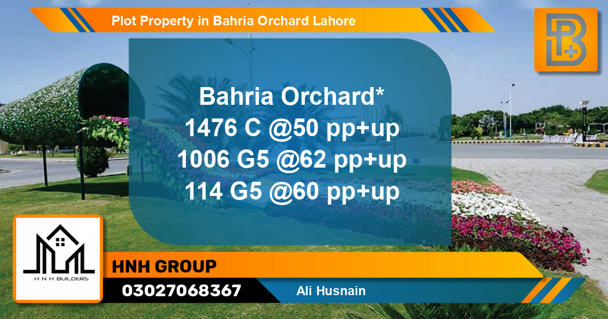 Residential Plot for Sale in Bahria Orchard, Lahore - (BP-63509)