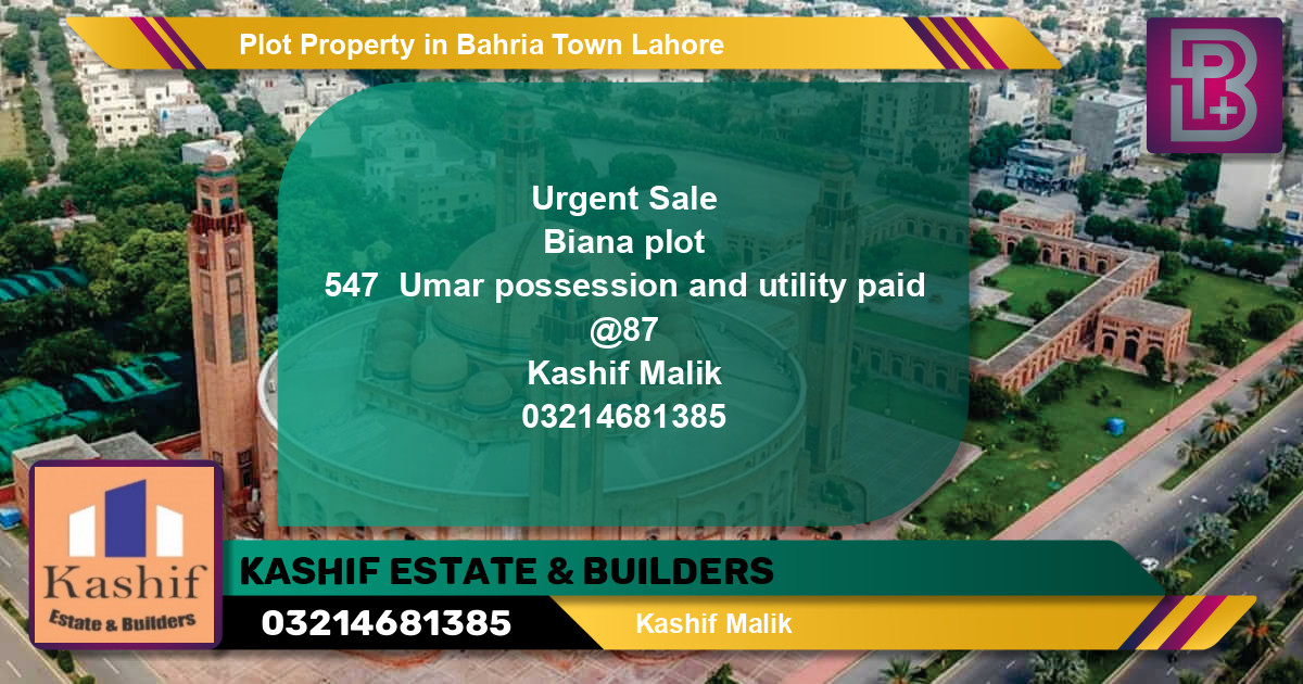 Residential Plot for Sale in Bahria Town, Lahore - (BP-63515)