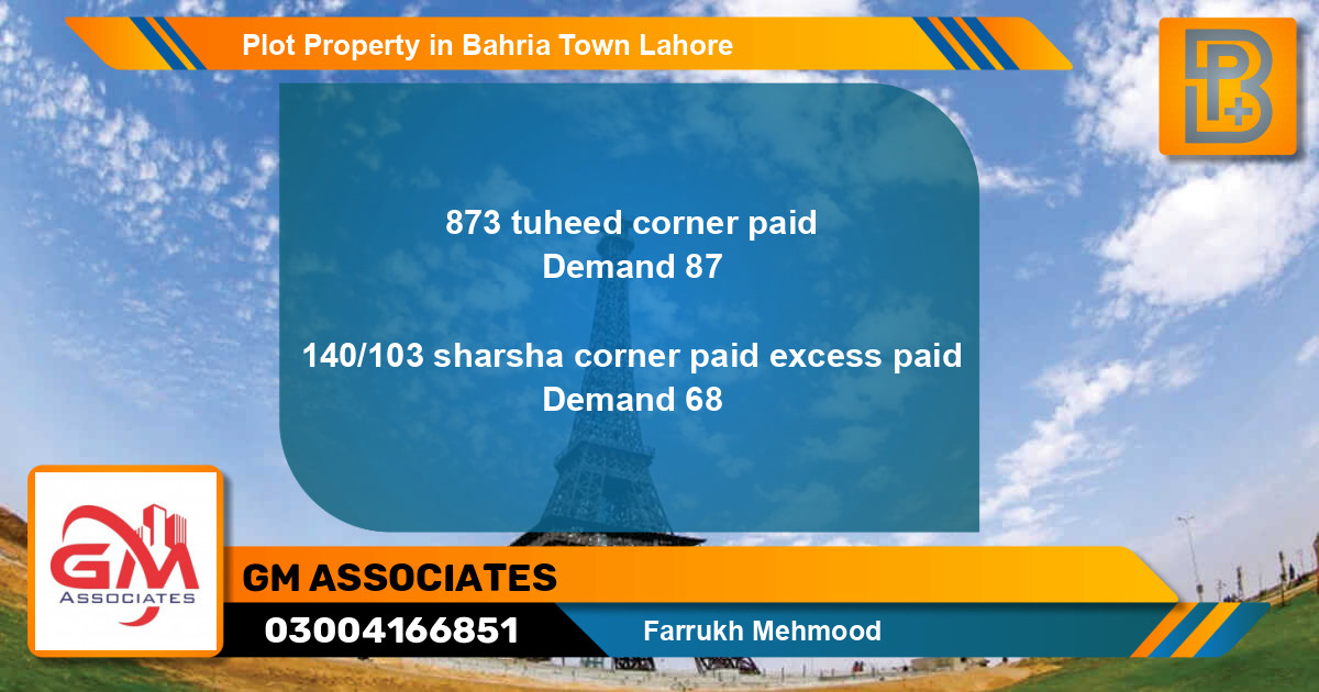 Residential Plot for Sale in Bahria Town, Lahore - (BP-63518)