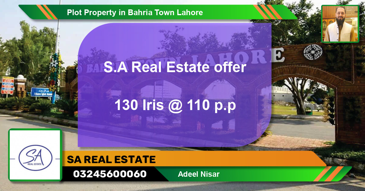 Residential Plot for Sale in Bahria Town, Lahore - (BP-63519)