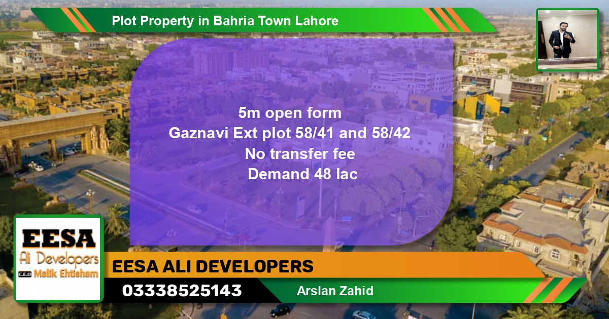 Residential Plot for Sale in Bahria Town, Lahore - (BP-63539)