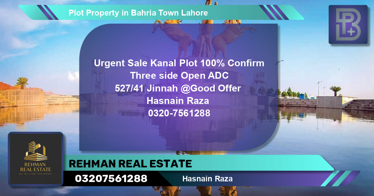 Residential Plot for Sale in Bahria Town, Lahore - (BP-63557)