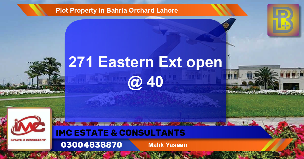 Residential Plot for Sale in Bahria Orchard, Lahore - (BP-63571)
