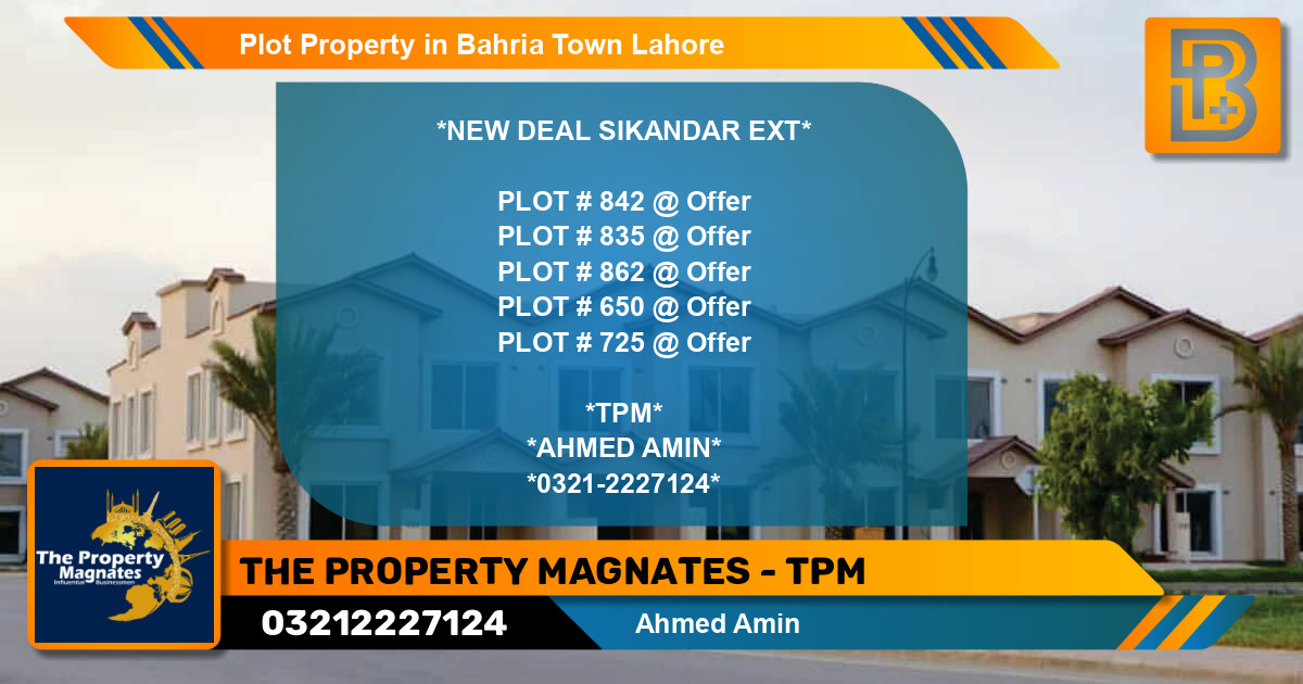 Residential Plot for Sale in Bahria Town, Lahore - (BP-63577)