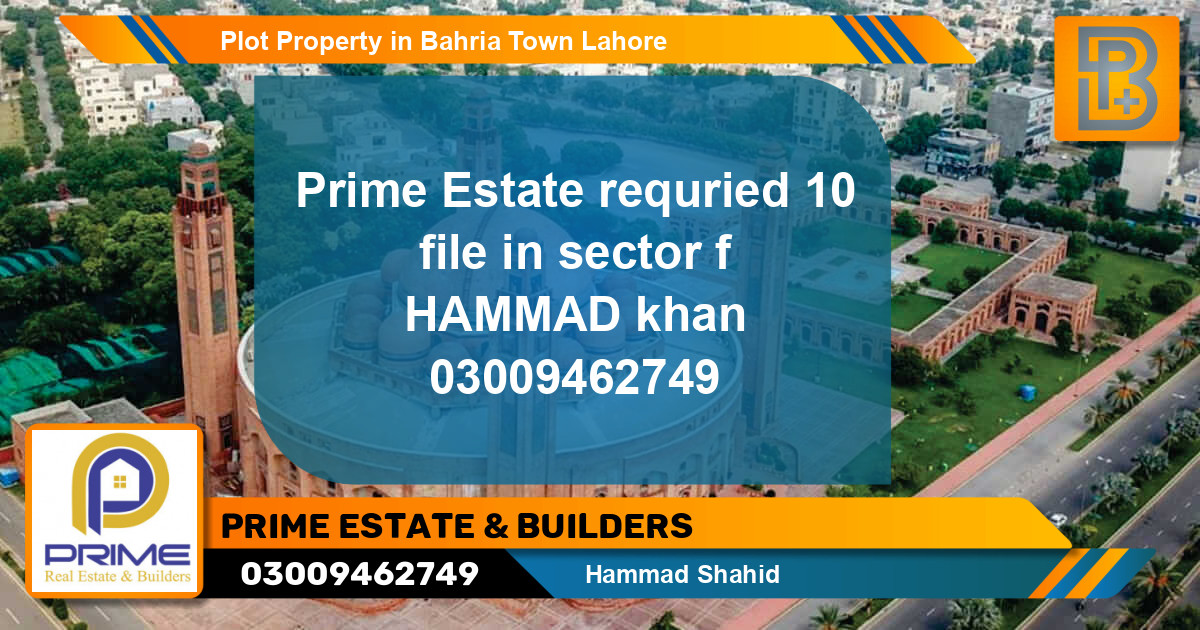 Residential Plot for Sale in Bahria Town, Lahore - (BP-63628)