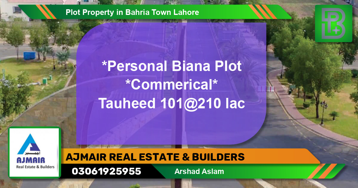 Residential Plot for Sale in Bahria Town, Lahore - (BP-63645)