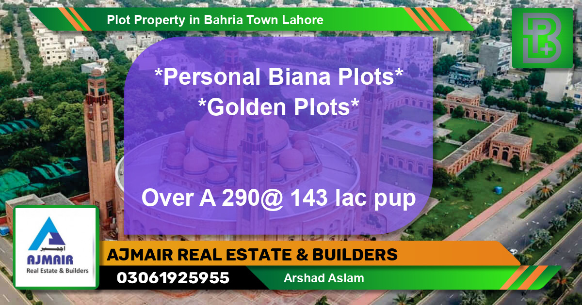 Residential Plot for Sale in Bahria Town, Lahore - (BP-63649)