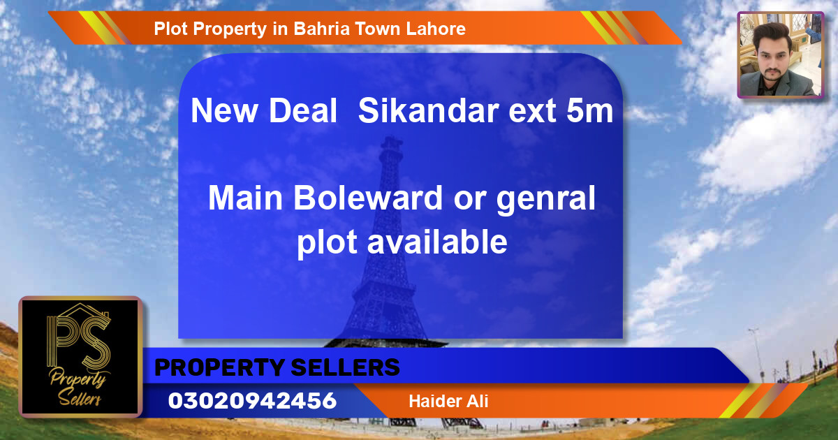 Residential Plot for Sale in Bahria Town, Lahore - (BP-63652)