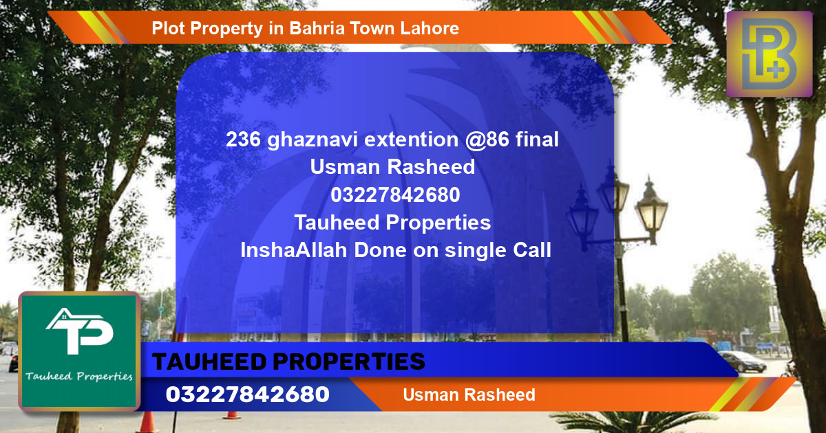 Residential Plot for Sale in Bahria Town, Lahore - (BP-63666)