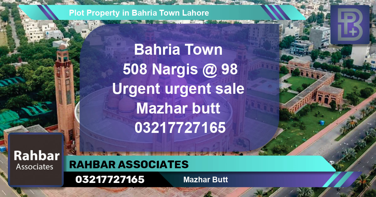 Residential Plot for Sale in Bahria Town, Lahore - (BP-63675)