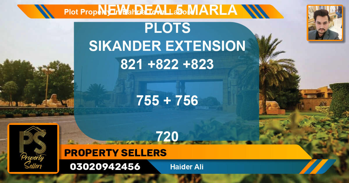 Residential Plot for Sale in Bahria Town, Lahore - (BP-63693)