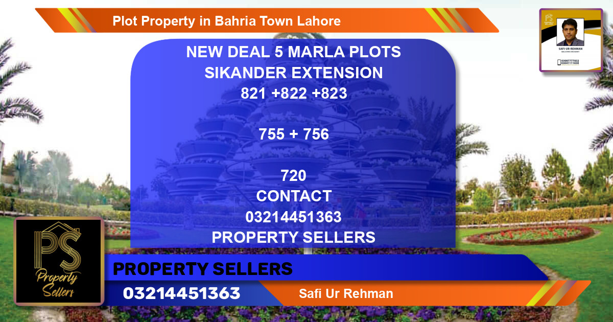 Residential Plot for Sale in Bahria Town, Lahore - (BP-63699)