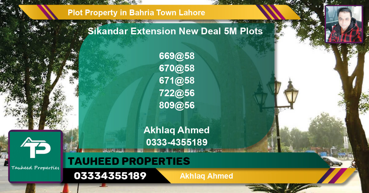 Residential Plot for Sale in Bahria Town, Lahore - (BP-63706)