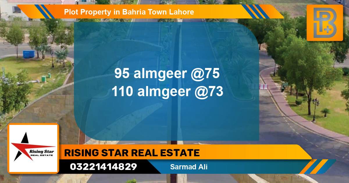 Residential Plot for Sale in Bahria Town, Lahore - (BP-63717)