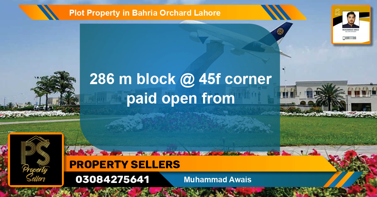 Residential Plot for Sale in Bahria Orchard, Lahore - (BP-63726)