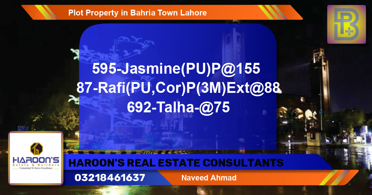 Residential Plot for Sale in Bahria Town, Lahore - (BP-63745)