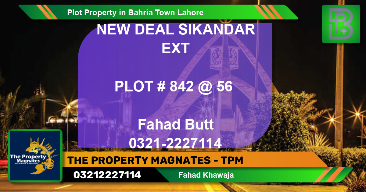 Residential Plot for Sale in Bahria Town, Lahore - (BP-63794)