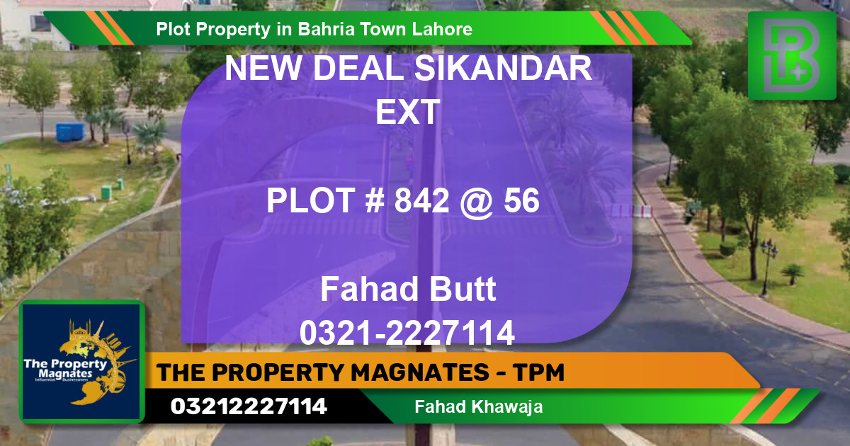 Residential Plot for Sale in Bahria Town, Lahore - (BP-63875)