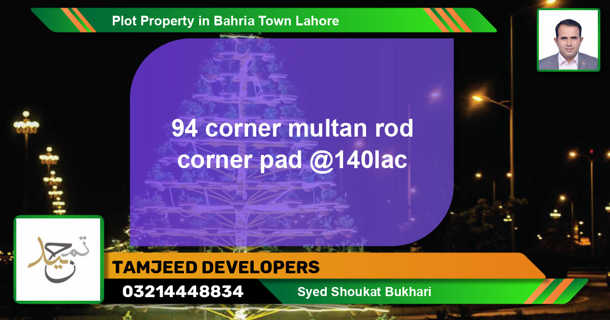 Residential Plot for Sale in Bahria Town, Lahore - (BP-63925)