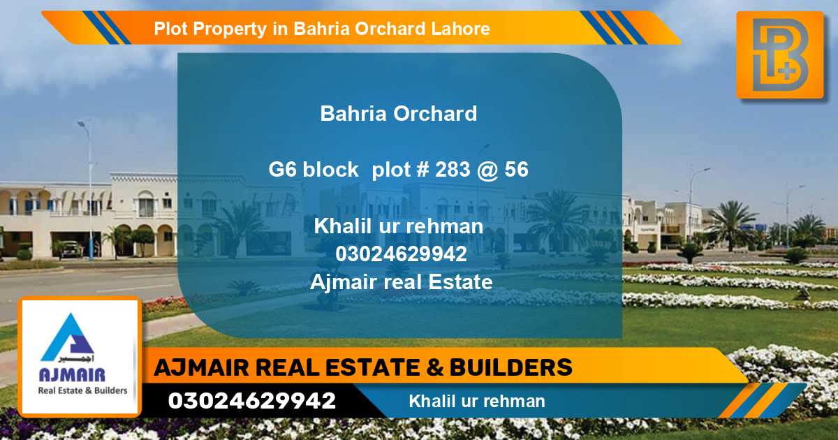 Residential Plot for Sale in Bahria Orchard, Lahore - (BP-63979)