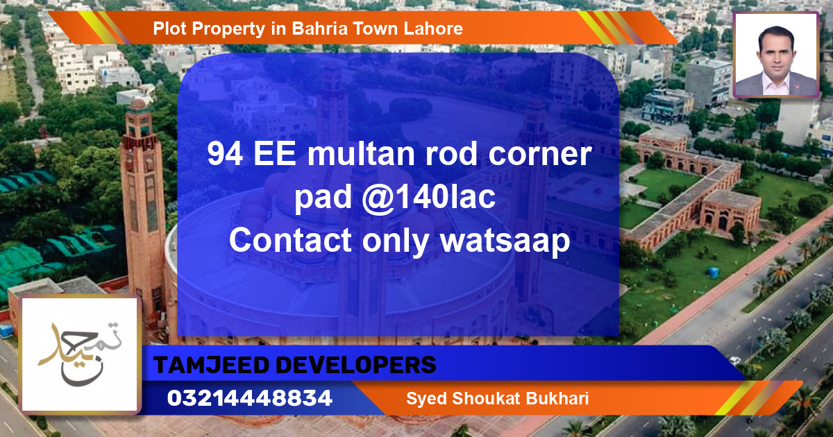 Residential Plot for Sale in Bahria Town, Lahore - (BP-64010)