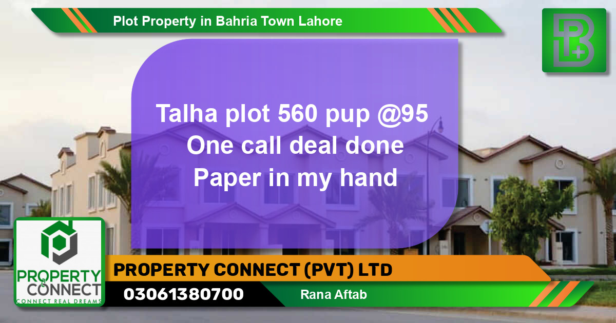 Residential Plot for Sale in Bahria Town, Lahore - (BP-64034)