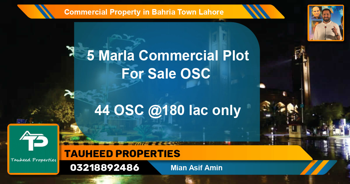 Commercial Property for Sale in Bahria Town, Lahore - (BP-64078)