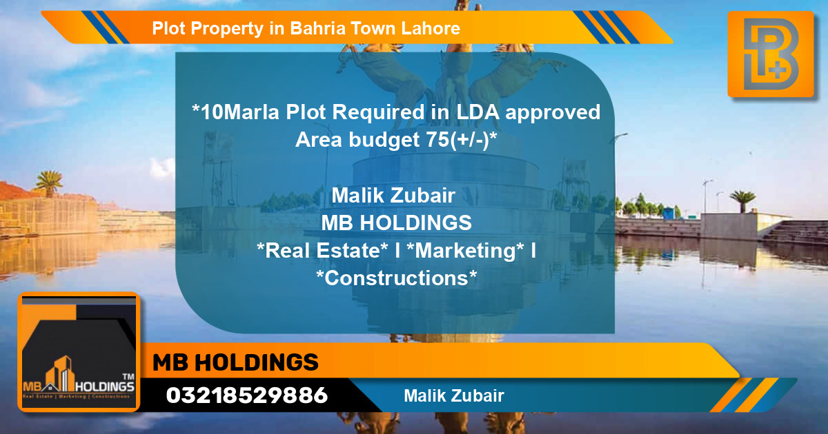Residential Plot for Sale in Bahria Town, Lahore - (BP-64086)