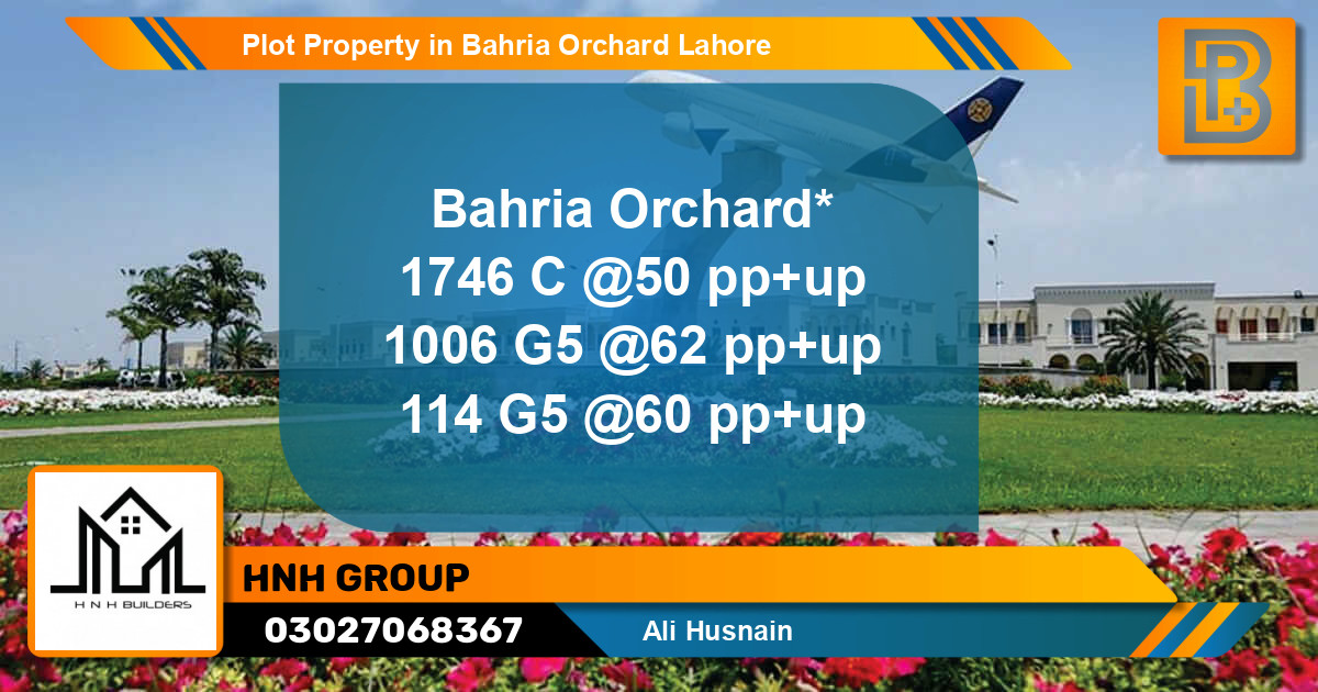 Residential Plot for Sale in Bahria Orchard, Lahore - (BP-64105)