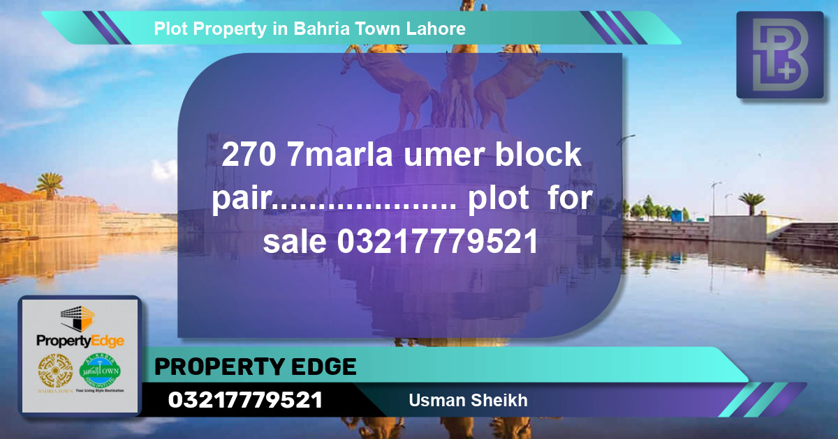 Residential Plot for Sale in Bahria Town, Lahore - (BP-64126)