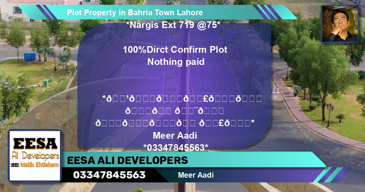 Residential Plot for Sale in Bahria Town, Lahore - (BP-64136)