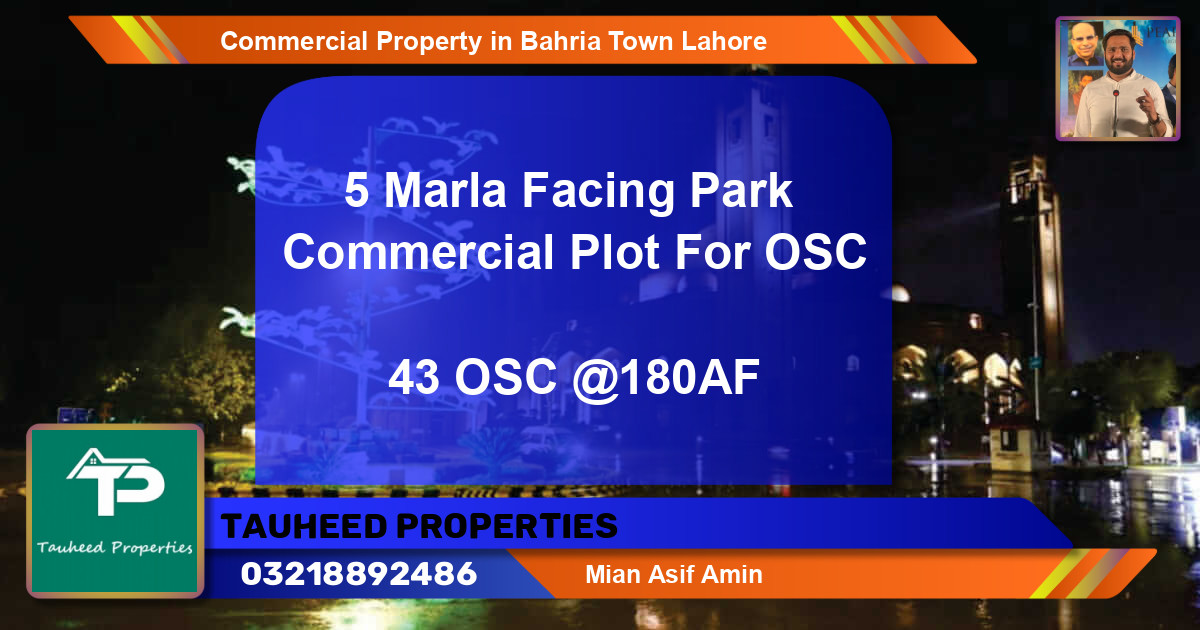 Commercial Property for Sale in Bahria Town, Lahore - (BP-64141)