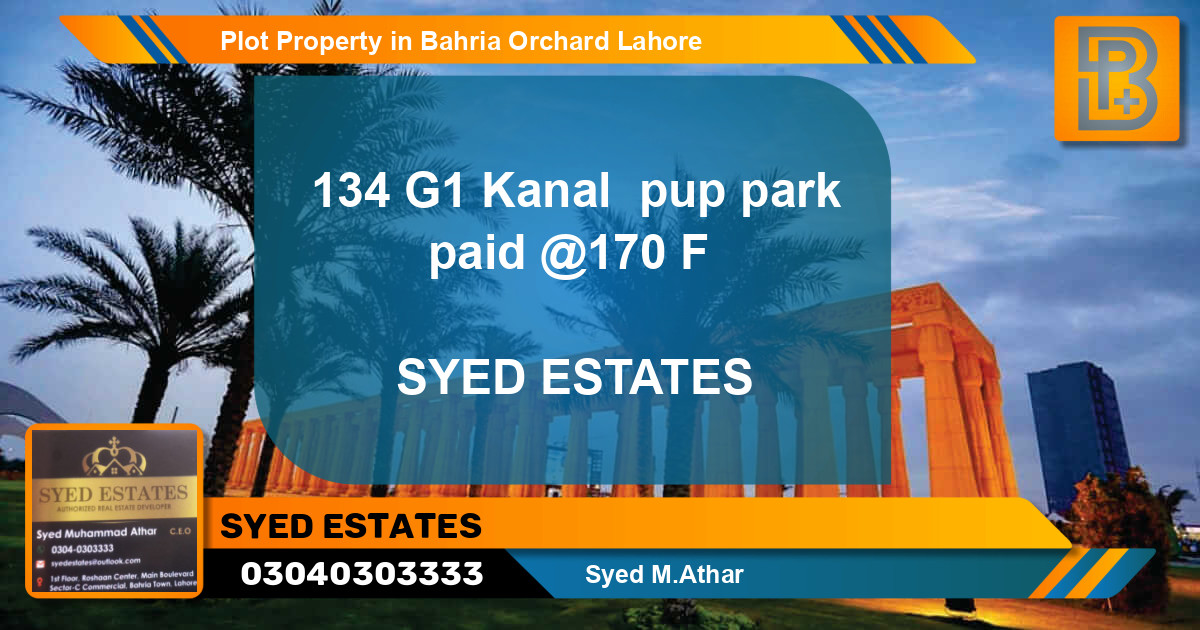 Residential Plot for Sale in Bahria Orchard, Lahore - (BP-64183)