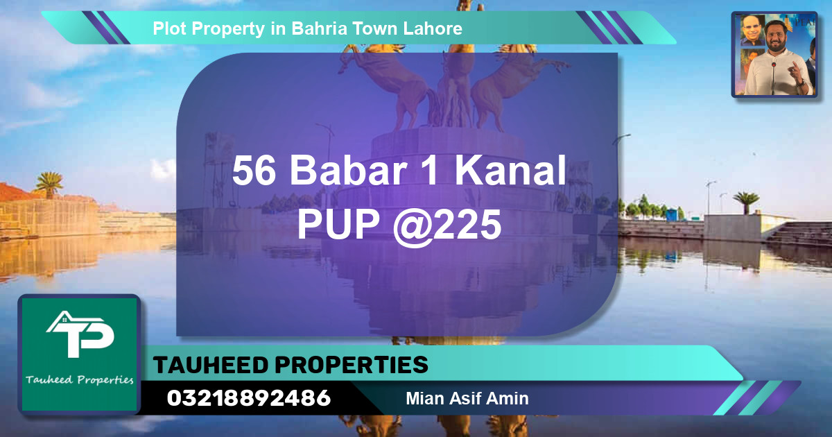 Residential Plot for Sale in Bahria Town, Lahore - (BP-64191)