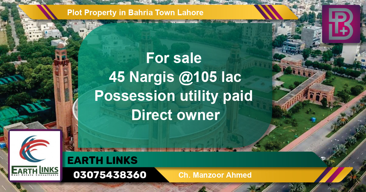 Residential Plot for Sale in Bahria Town, Lahore - (BP-64205)