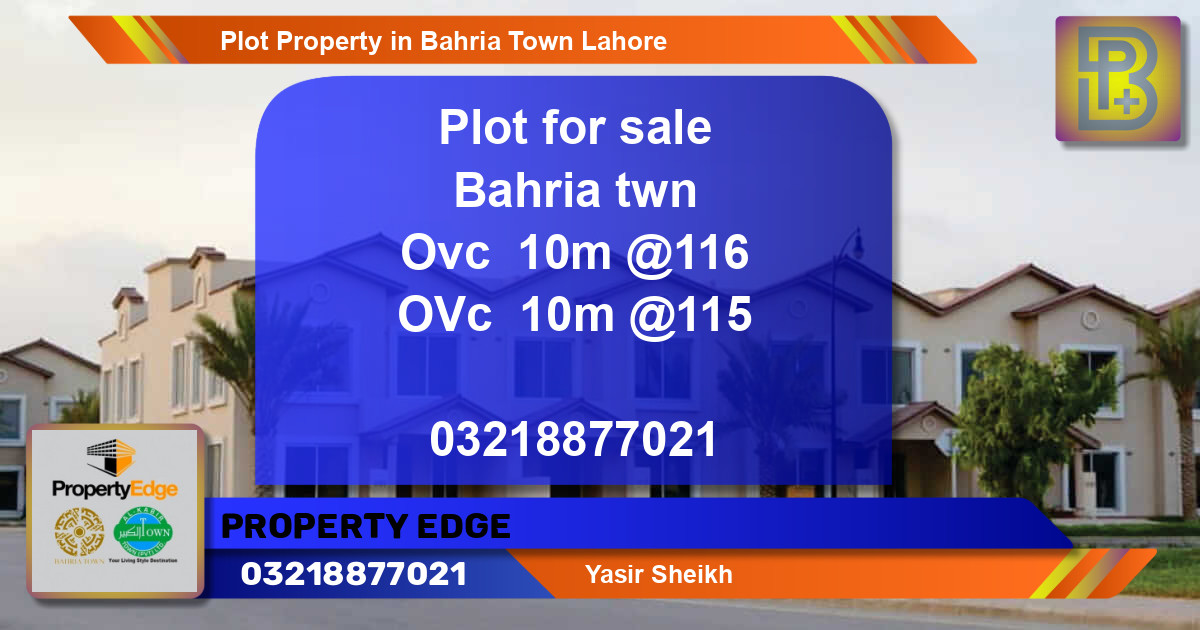 Residential Plot for Sale in Bahria Town, Lahore - (BP-64208)