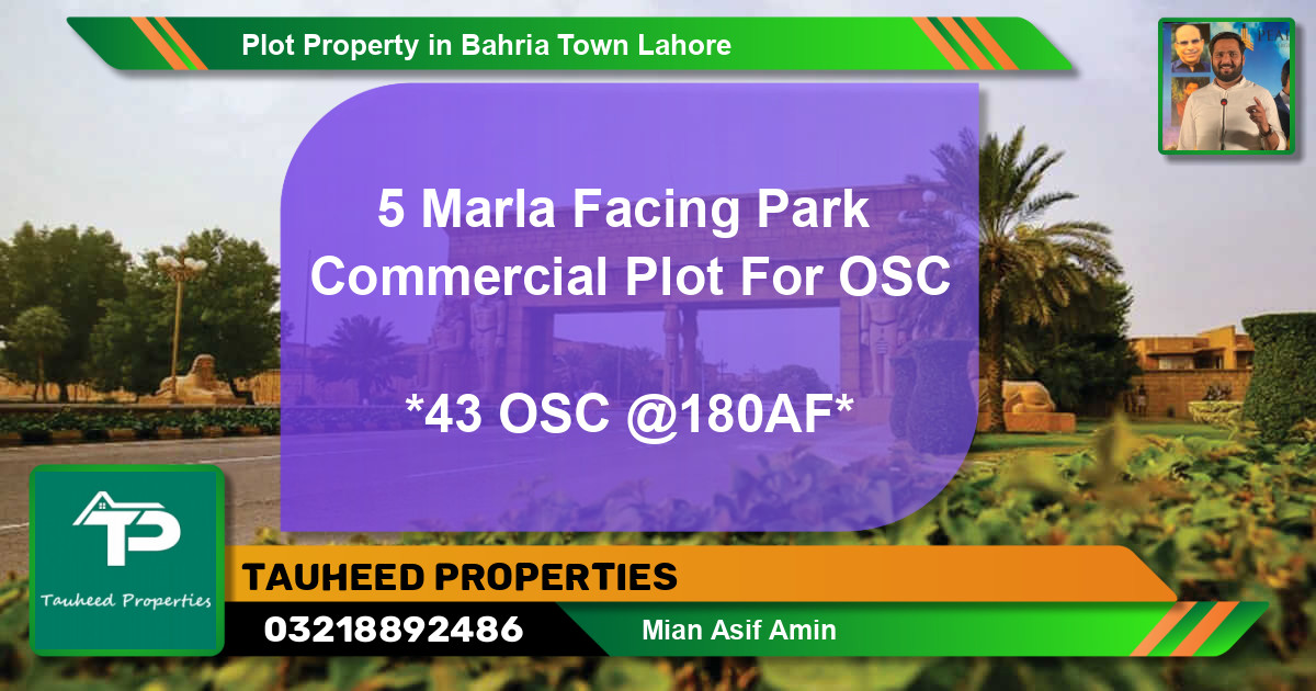 Commercial Plot for Sale in Bahria Town, Lahore - (BP-64209)