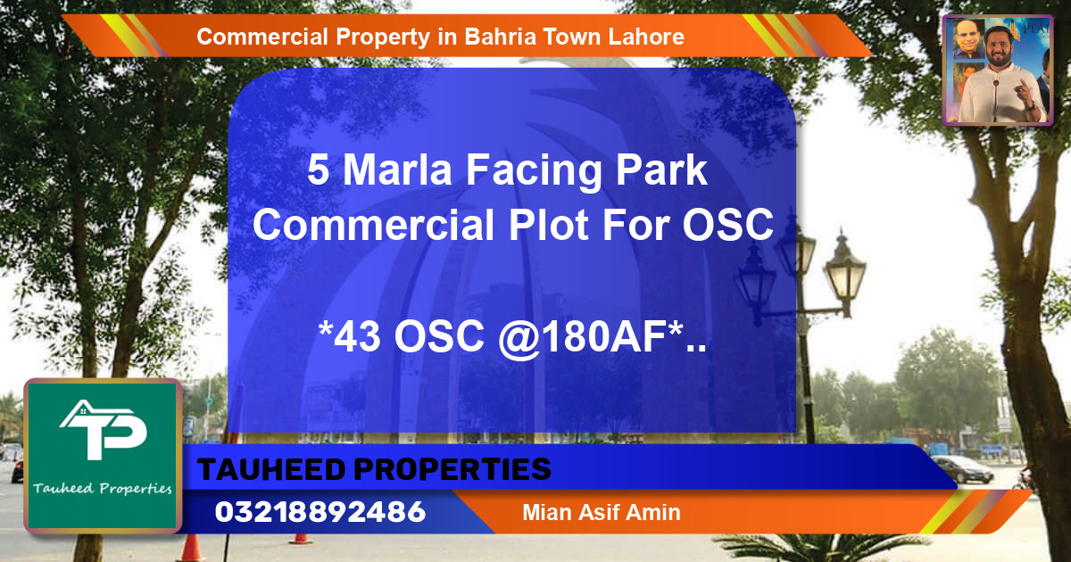 Commercial Property for Sale in Bahria Town, Lahore - (BP-64213)