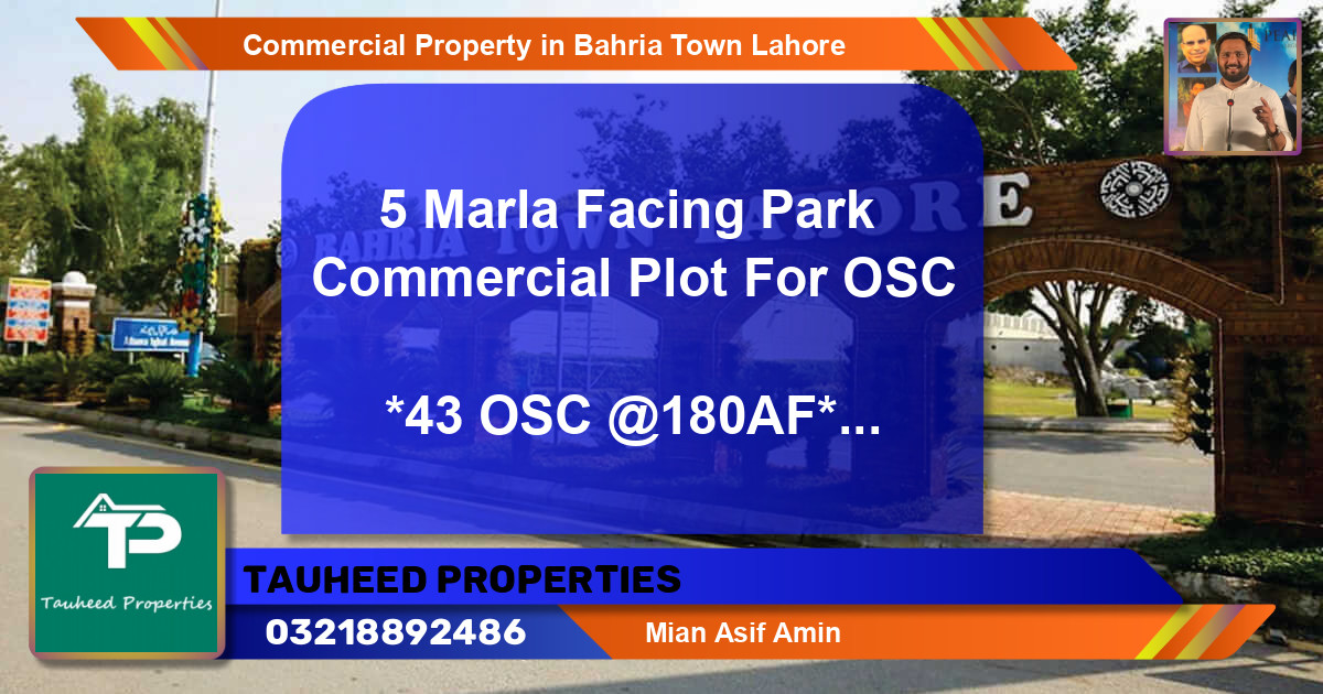 Commercial Property for Sale in Bahria Town, Lahore - (BP-64214)
