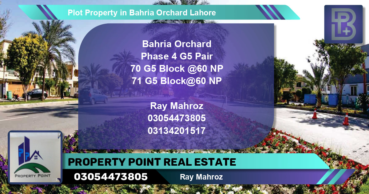 Residential Plot for Sale in Bahria Orchard, Lahore - (BP-64232)