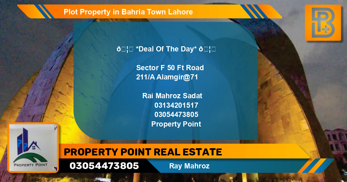 Residential Plot for Sale in Bahria Town, Lahore - (BP-64233)