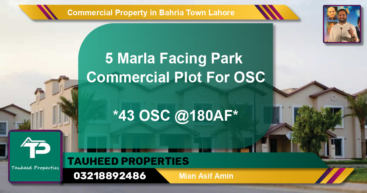 Commercial Property for Sale in Bahria Town, Lahore - (BP-64244)