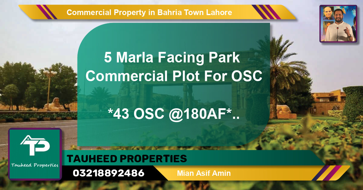Commercial Property for Sale in Bahria Town, Lahore - (BP-64245)