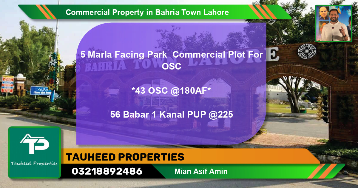 Commercial Property for Sale in Bahria Town, Lahore - (BP-64253)
