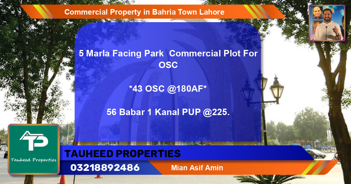 Commercial Property for Sale in Bahria Town, Lahore - (BP-64254)